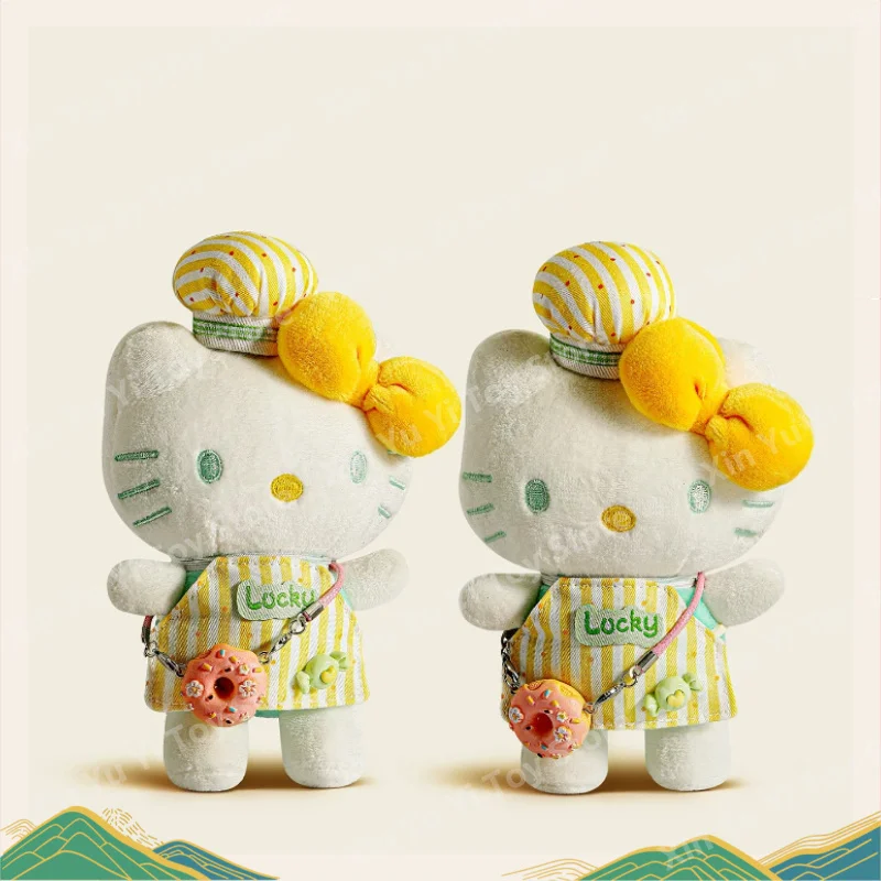 

Sanrio Official Hello Kitty Sweet Plush Pendant with Heart Carabiner Stuffed Doll for Backpack Decor Stuffed Doll Birthday Gift