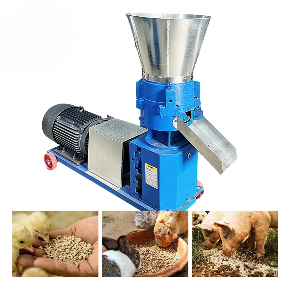 Robust New Animal Feed Pellet Machine Electric/Diesel Engine Options 200kg/h Capacity for Starter Feed Business Small Farm