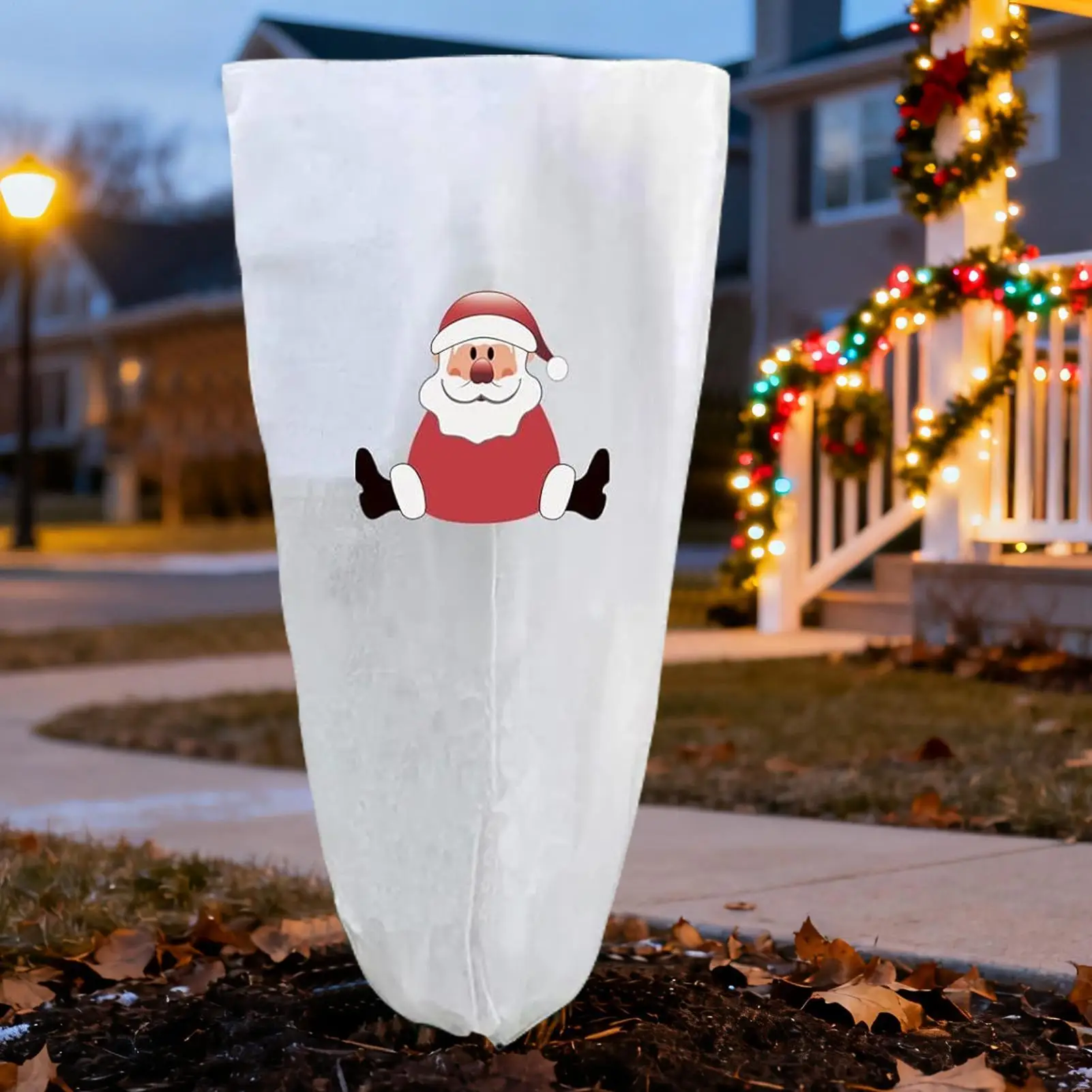 Tree Covers For Winter 2 Pieces Christmas Non-woven Tree Protection Thermal Plant Guard Sheet For Outdoor Fence Garden Farm
