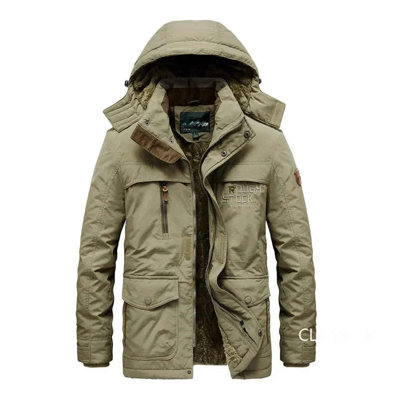 Piumini lunghi da uomo cappotti Casual con cappuccio parka caldi giacche invernali maschili di alta qualità cappotti lunghi all'aperto abbigliamento invernale 5X