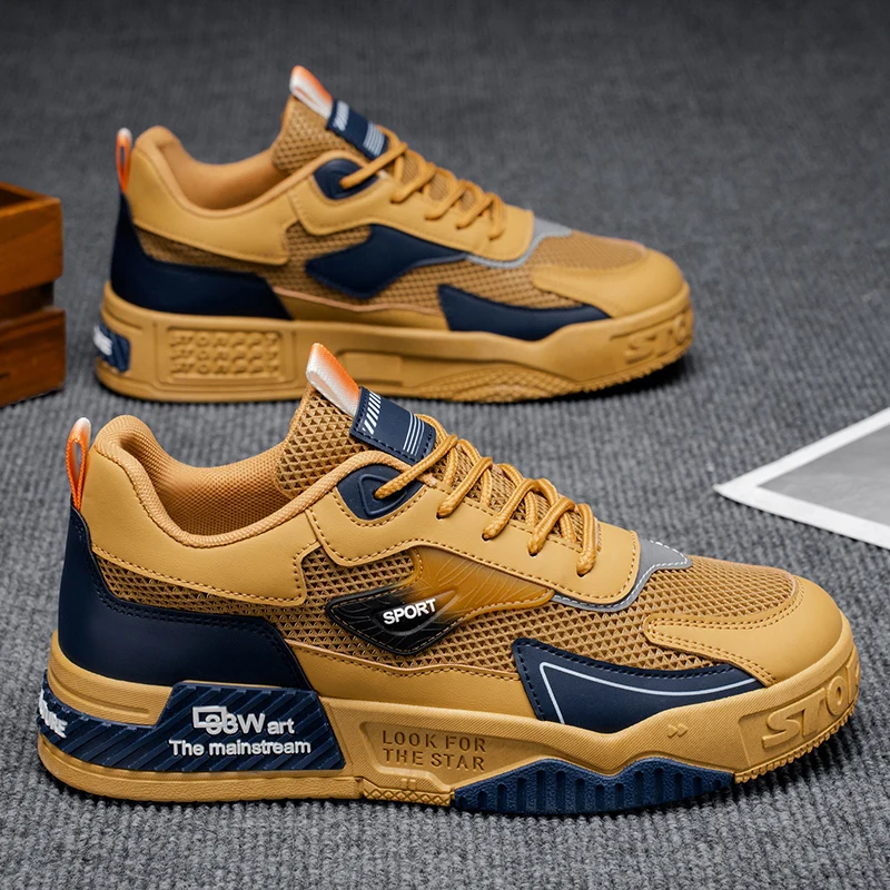 Herren-Freizeitsportschuhe, bequem und modisch, für alle Jahreszeiten geeignet, Khaki/Schwarz/Weiß/Grün – passend – Detail 1