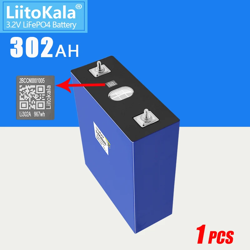 Imagem -02 - Liitokala-diy Bateria para Carro Elétrico rv Sistema de Armazenamento de Energia Solar Bateria Lifepo4 3.2v 302ah 12v 24v 48v 310ah 132 Pcs