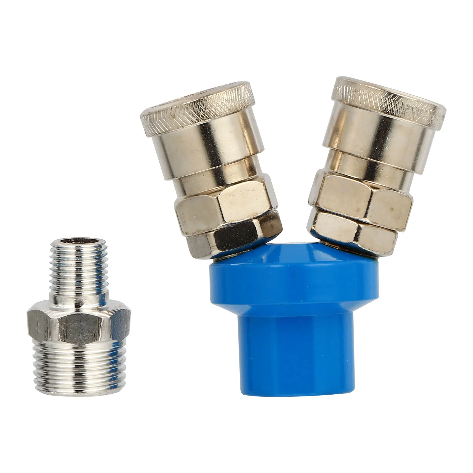 

Universal Hose Connector Coupler Corrosion Resistant Strong Pneumatic Adapter Reliable Leakproof Electroplated