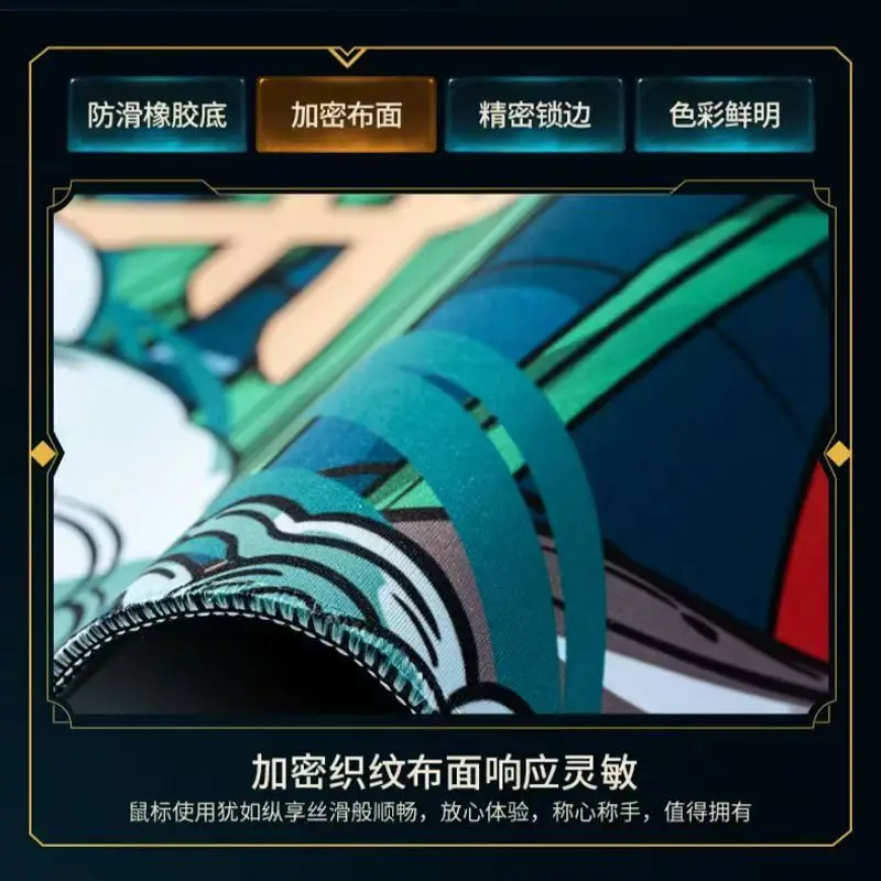 แผ่นรองเล่นการ์ดเกม Riftbound ขนาด 1200x600 มม. สำหรับ 4 ผู้เล่น ลายการ์ตูนอนิเมะ Teemo Jinx เหมาะสำหรับงานปาร์ตี้ที่บ้าน เกมเทรดการ์ดขนาดใหญ่