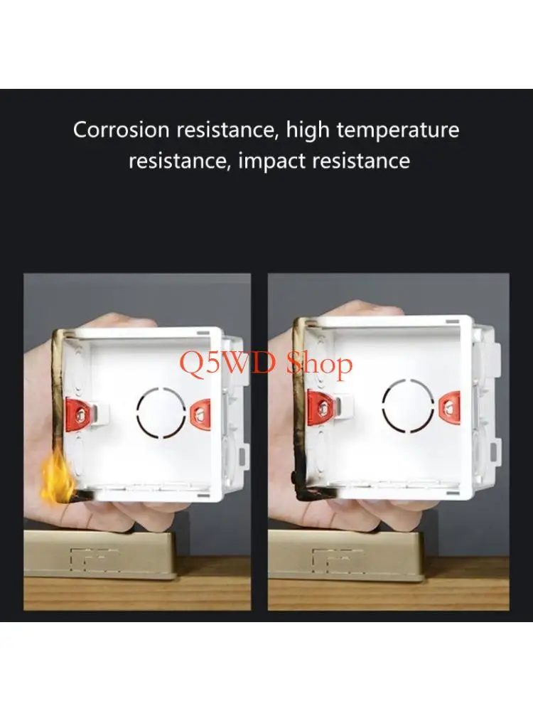 Q5WD 86-Type PVC Junction Box Wall Mount Cassette For Switch Socket Base