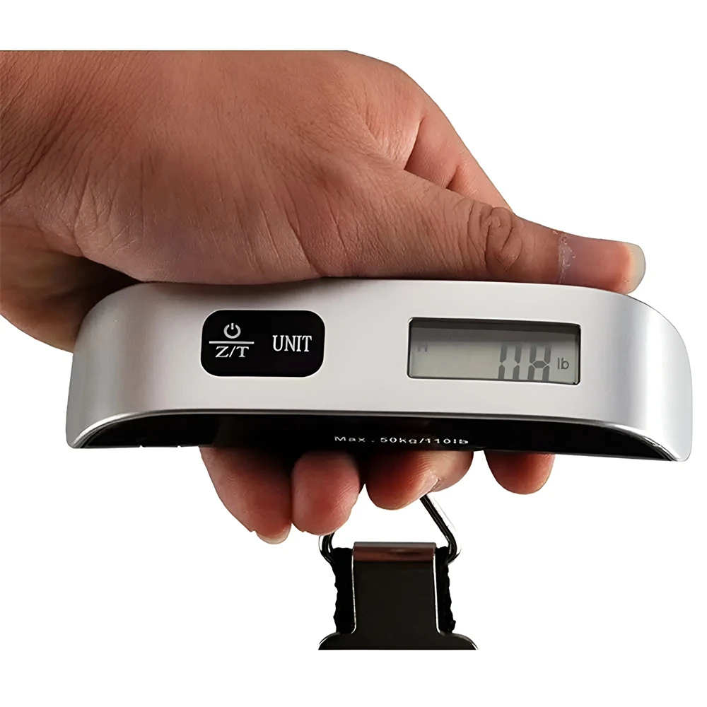 Portable Scale Digital LCD Display 110lb/50kg Electronic Luggage Hanging Suitcase Travel Weighs Baggage Bag Weight Balance Tools - view 3