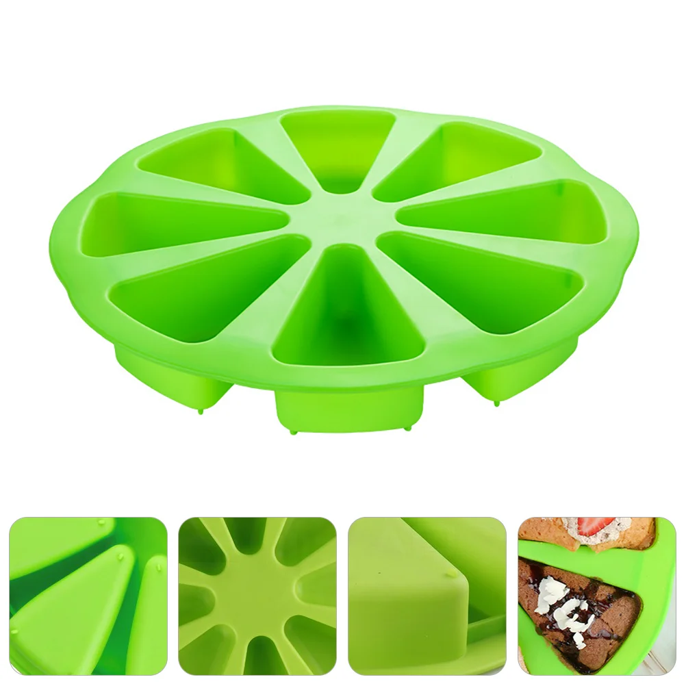 Baking Mold Silicone Triangle 8 Cavity Cake Pan Mould Gadget Making Christmas Biscuits