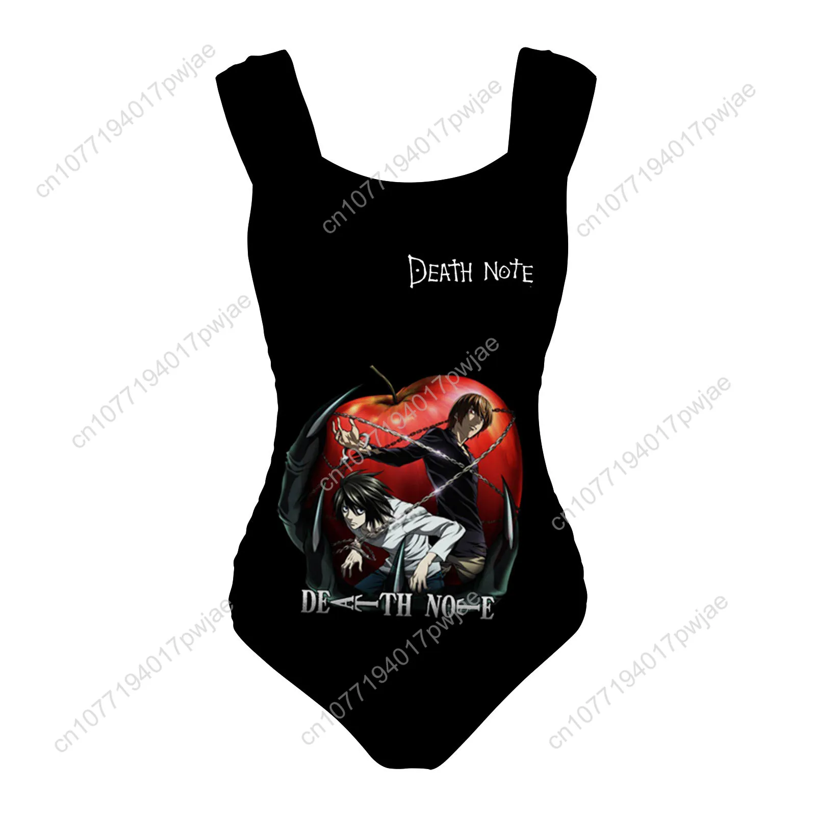 

Japan Anime DEATH NOTE One Piece Swimsuit Wide Strap Women Bathing Suits Swimwear Pool Beach Sexy Bikini Customize Beachwear