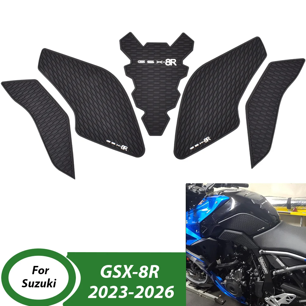 Motorcycle Accessories Tank Traction Pad Anti Slip Sticker Gas Knee Grip Protector For Suzuki GSX-8R GSX 8R 2023-2026 2025 GSX8R