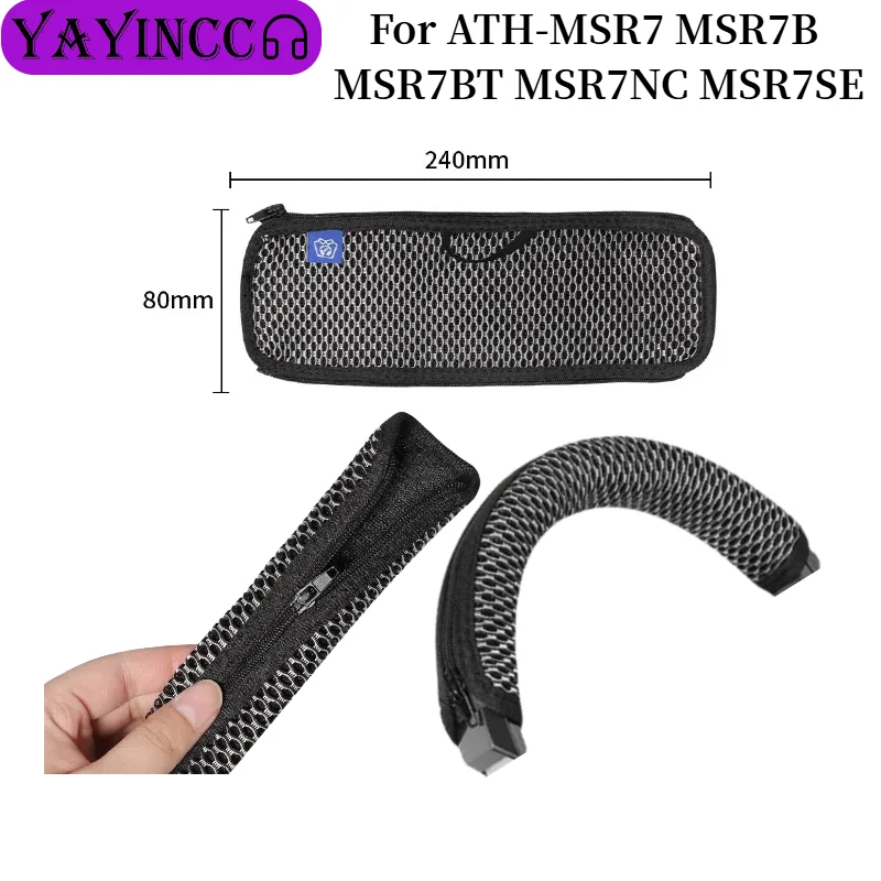

Universal Headband For ATH-MSR7 MSR7B MSR7BT MSR7NC MSR7SE Headpad Zipper Cushion Protective Cushion protection Head beam cover
