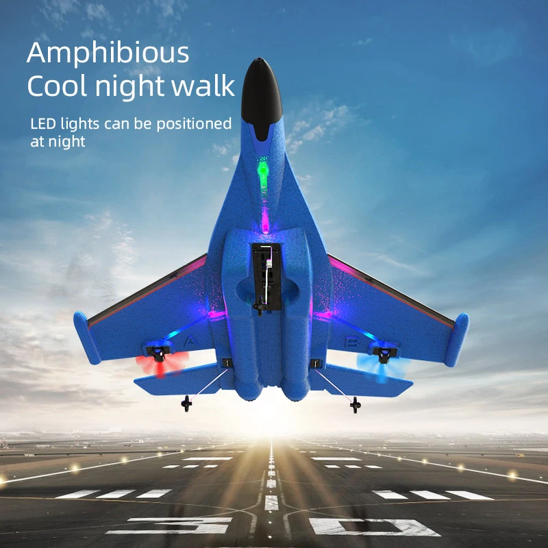 لعبة طائرة RC مع أضواء، Su-35 Rc Glider 2 CH 2.4 GHZ طائرات التحكم عن بعد، طائرة Rc رغوية خارجية للهواية