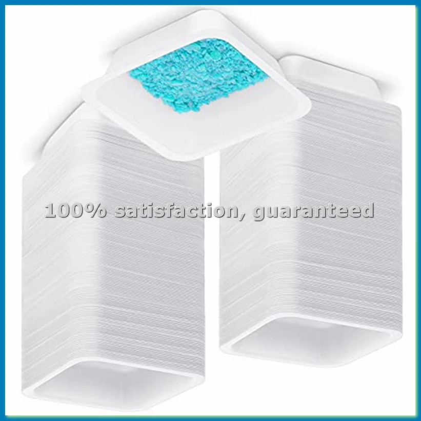 Paquete de 250 Platos de Pesaje Desechables Cuadrados de Plástico Antiestático de 100 ml para Balanza, Bandejas de Plástico para Laboratorio - ABVK