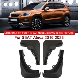 ABS Car Mud Flaps Splash Guard Mudguards Car Styling For SEAT Ateca 2016-2022 2023 MudFlaps Front Rear Fender Auto Accessories
