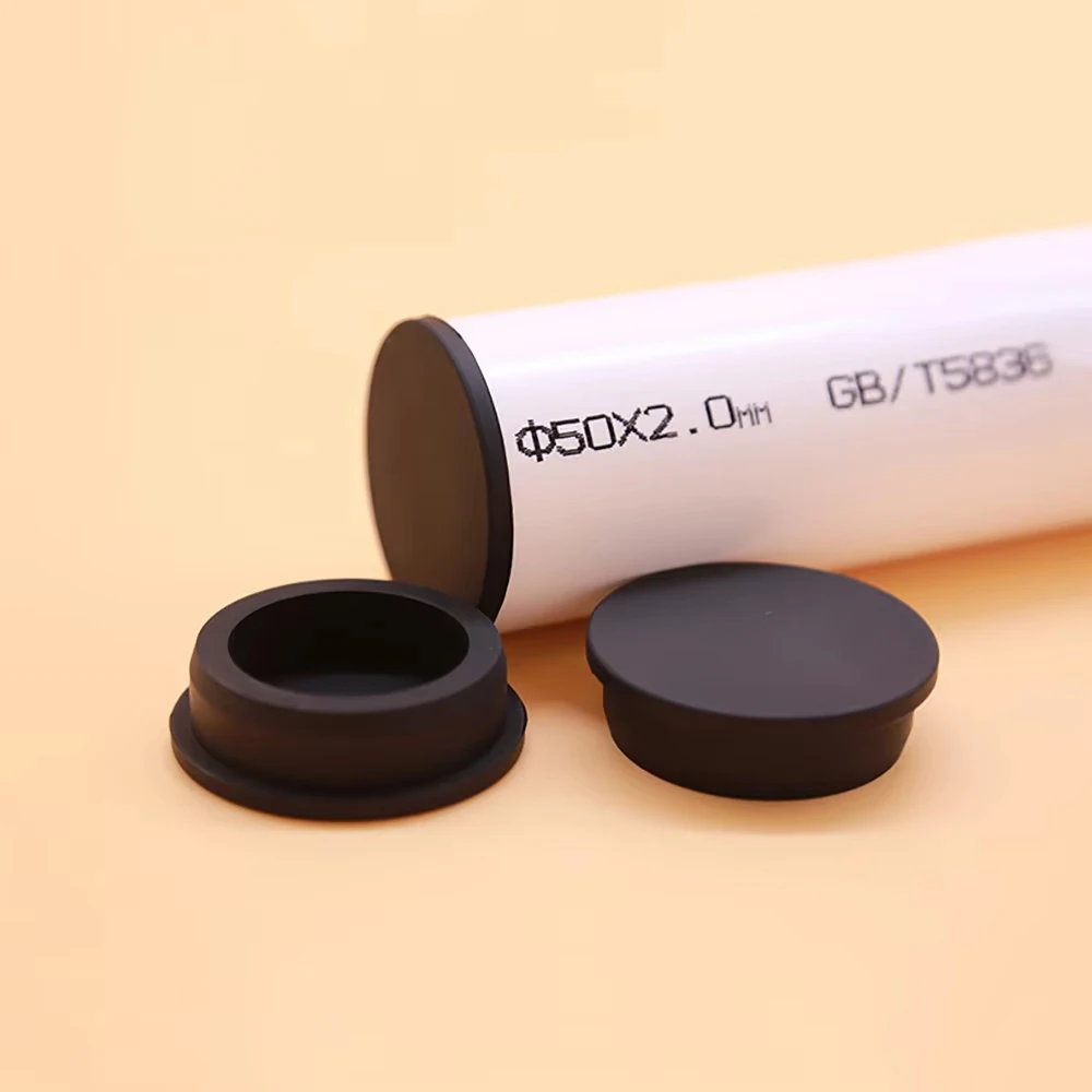 6.8mm-201.5mm Zwart T Type Siliconen Rubber Plug Seal Stopper Gat Eindkappen Inserts Waterdicht Schokabsorberend