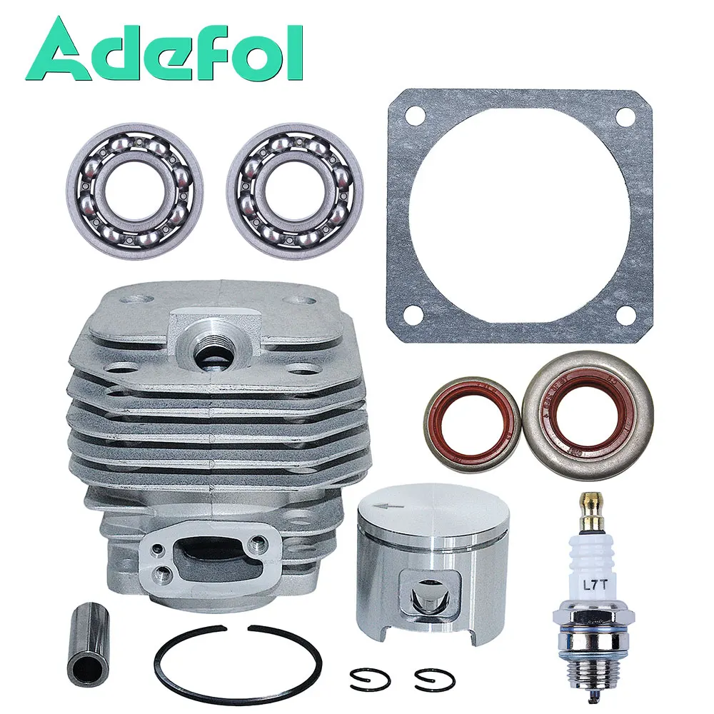 

48mm Cylinder Piston Kit For Husqvarna 61 268 272 Jonsered 630 625 Chainsaw Spark Plug Gasket Crank Bearing 503532071