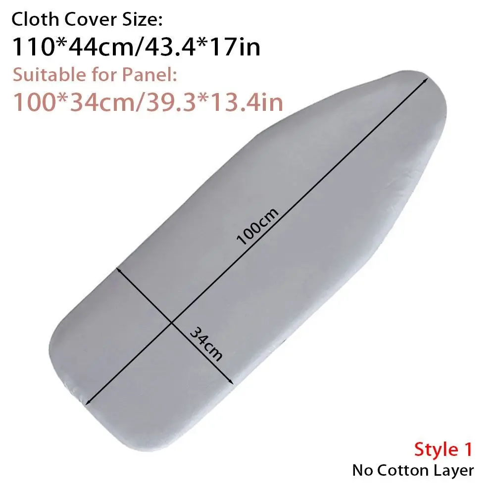 1Pcs Stain Resistant Ironing Board Cover With Elastic Edge Universal Iron Heat Shield Cloth Cover Thick Cotton Padding