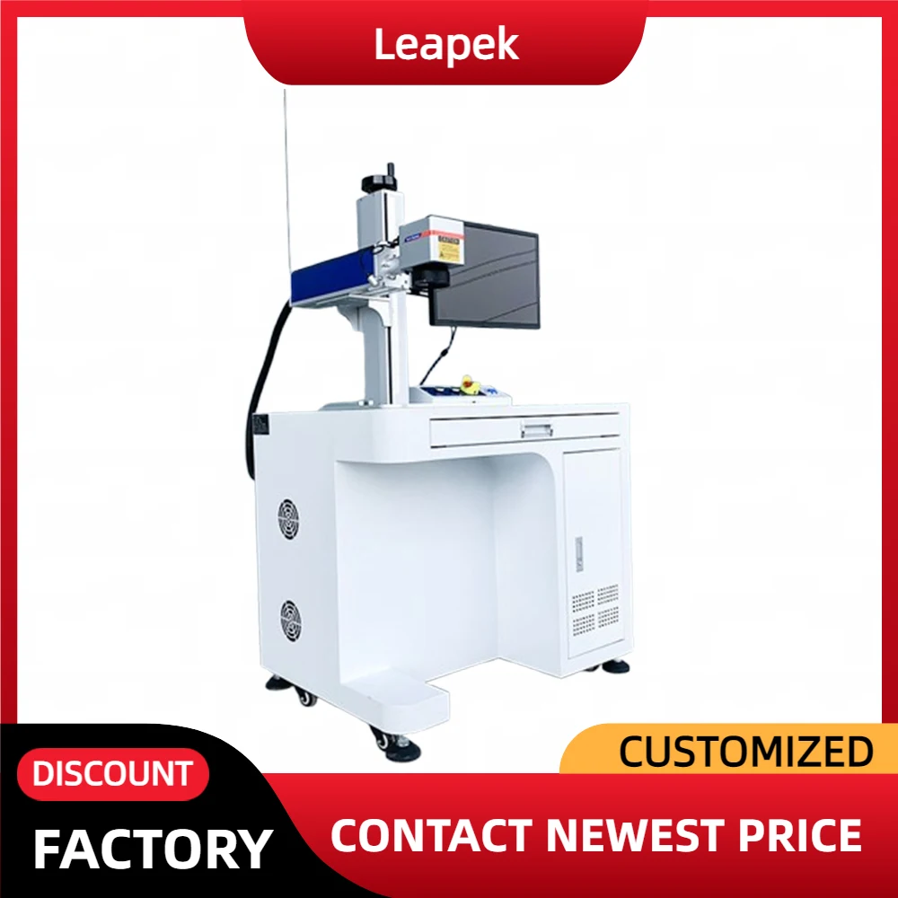 Mesin Penanda Laser Serat Portabel 20W Jpt Mopa Co2 Glavo Rotary Device AI untuk Penandaan Kayu