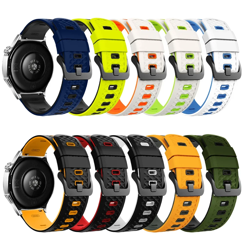 ل TicWatch Pro 3 GPS/LTE حزام ساعة 22 مللي متر Correa سيليكون الفرقة ل TicWatch Pro 3 Ultra E2 S2 Pro X GTW 2021 حزام الساعات سوار