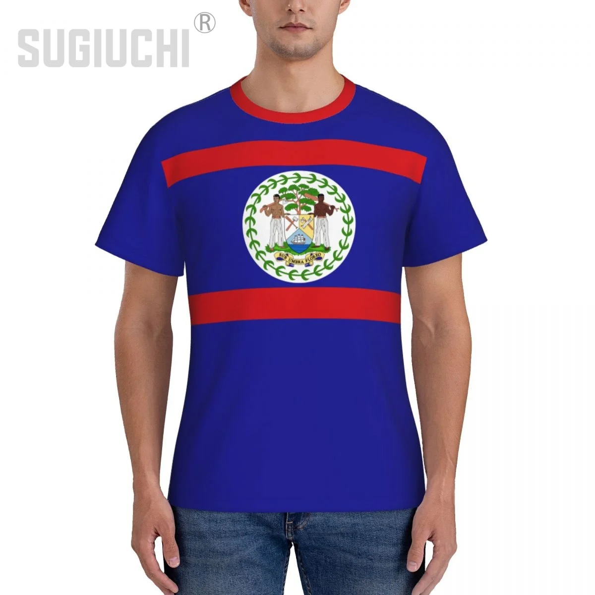 Tight Sports T-shirt Belize Flag Belizean 3D For Men Women Tees jersey Clothes Soccer Football Fans Gift Patriotic T shirt