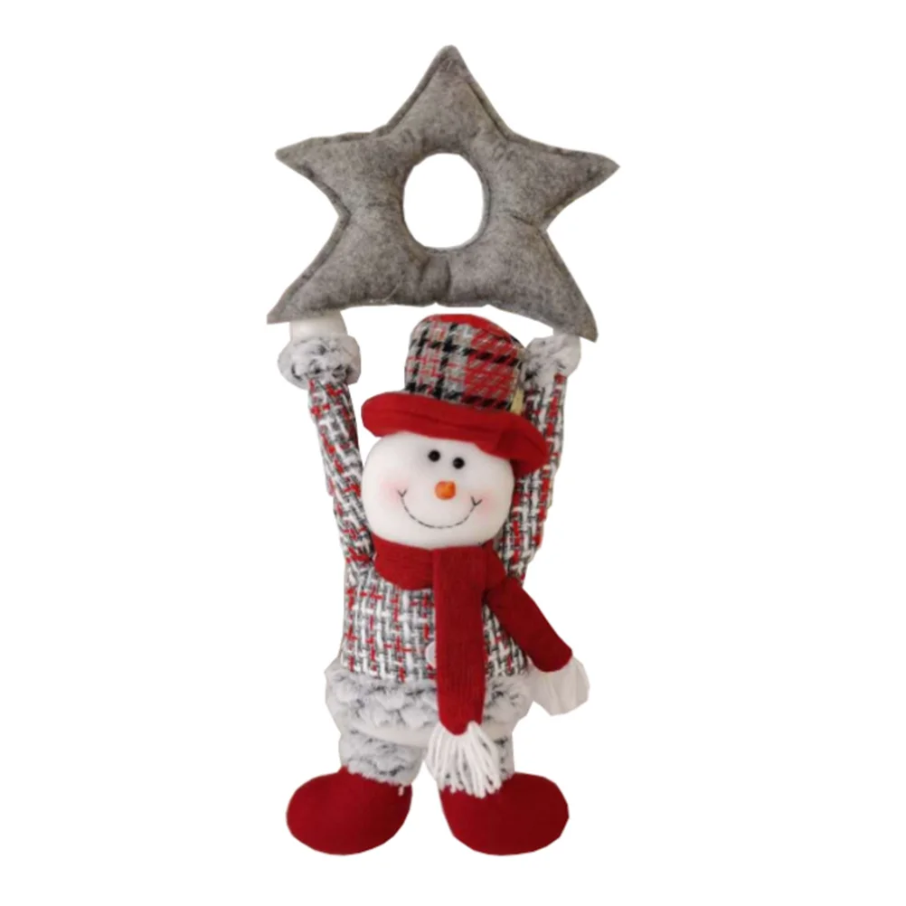 

1pc Snowman Hanging Ornament Christmas Decoration For Home Tree Wall Window Party Supplies Xmas Craft Decor Kids Gift