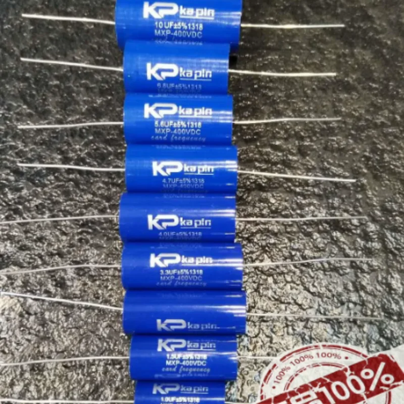 5pcs-100pcs  KP axial MXP MKP non-polar capacitor 400V 250V fever grade horn frequency divider for high and medium frequencies