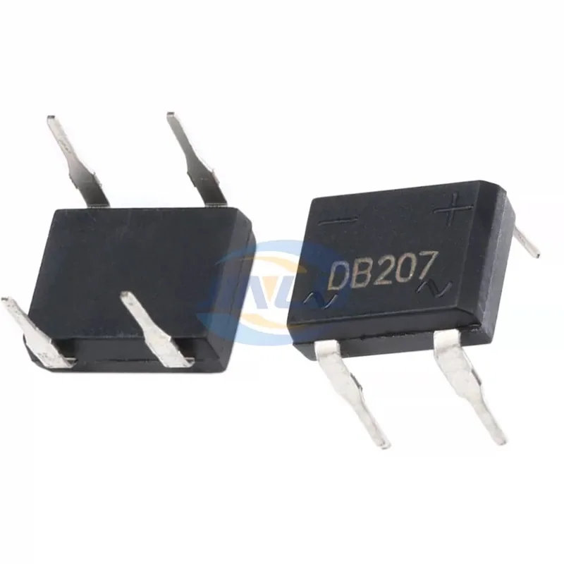 10PCS DB207 DB207S 2A 1000V SOP-4 SMD Diode Bridge Rectifier