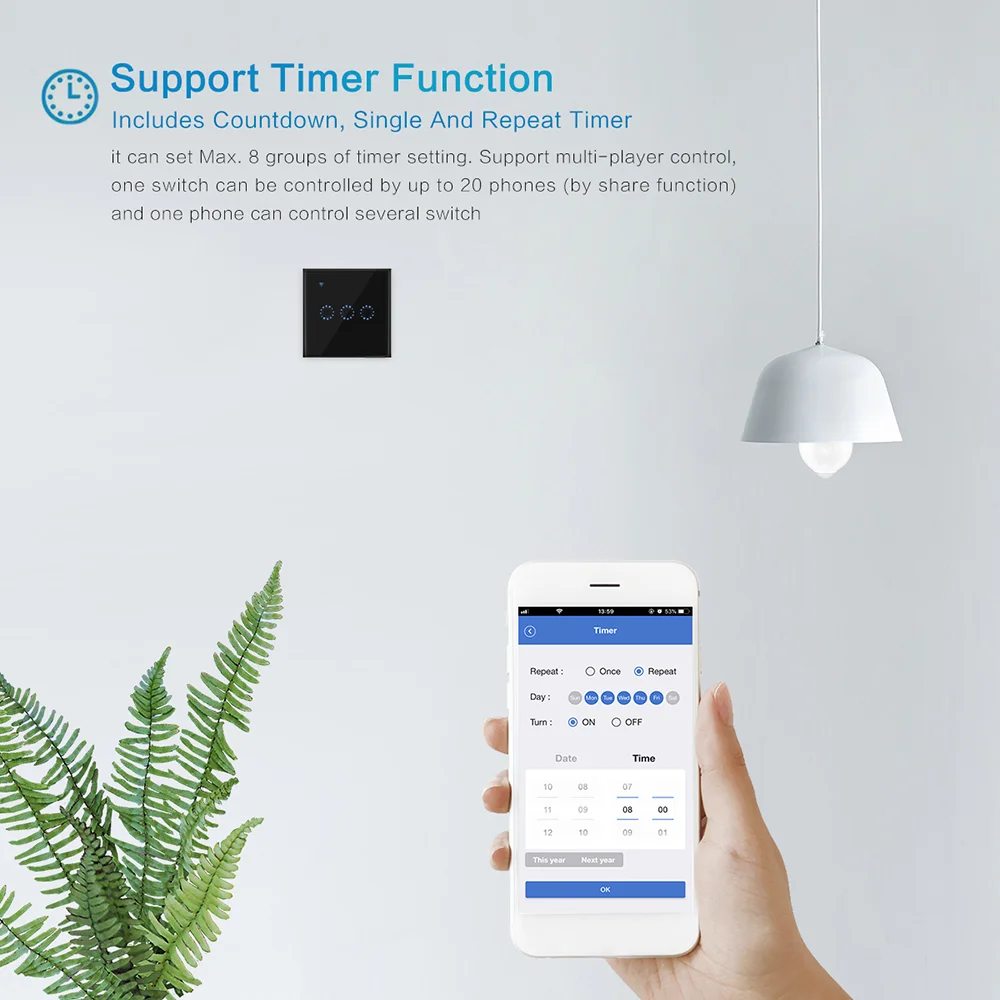 Inteligentny przełącznik WiFi, – Smart Light Switch Wifi recenzja i cena