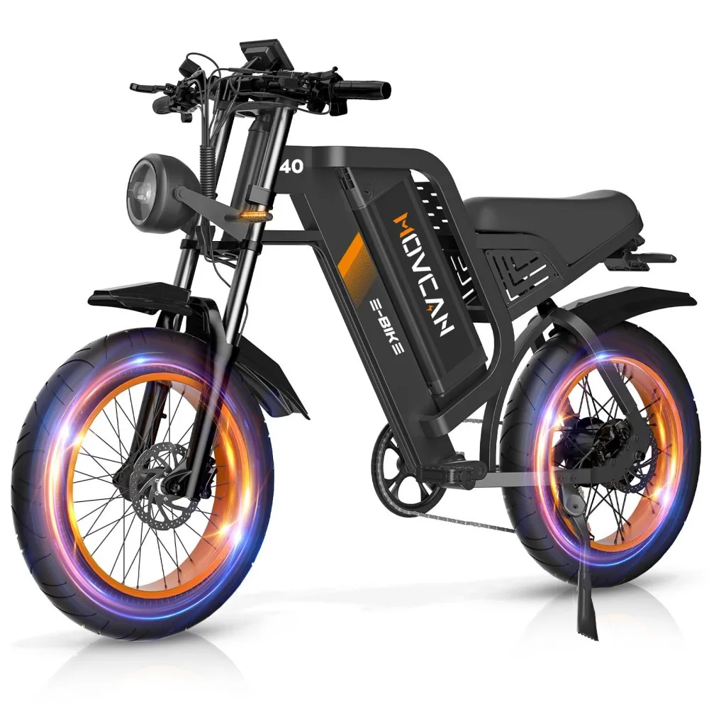 

Электрический велосипед для взрослых V40 с двигателем мощностью 2000 Вт, максимальной скоростью 35 миль в час, 7-скоростной двойной гидравлический тормоз, дальность действия 60 миль, 20-дюймовый велосипед для бездорожья с толстыми шинами