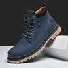 Handmade Men’s Leather Winter Ankle Boots – Outdoor Hiking High-Top Anti-Slip Footwear 1