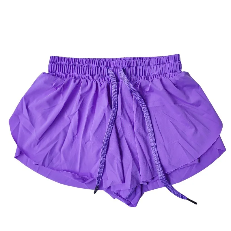 Butterfly Athletic Shorts for children/Adult Tennis Skirt Short Eggplant Purple