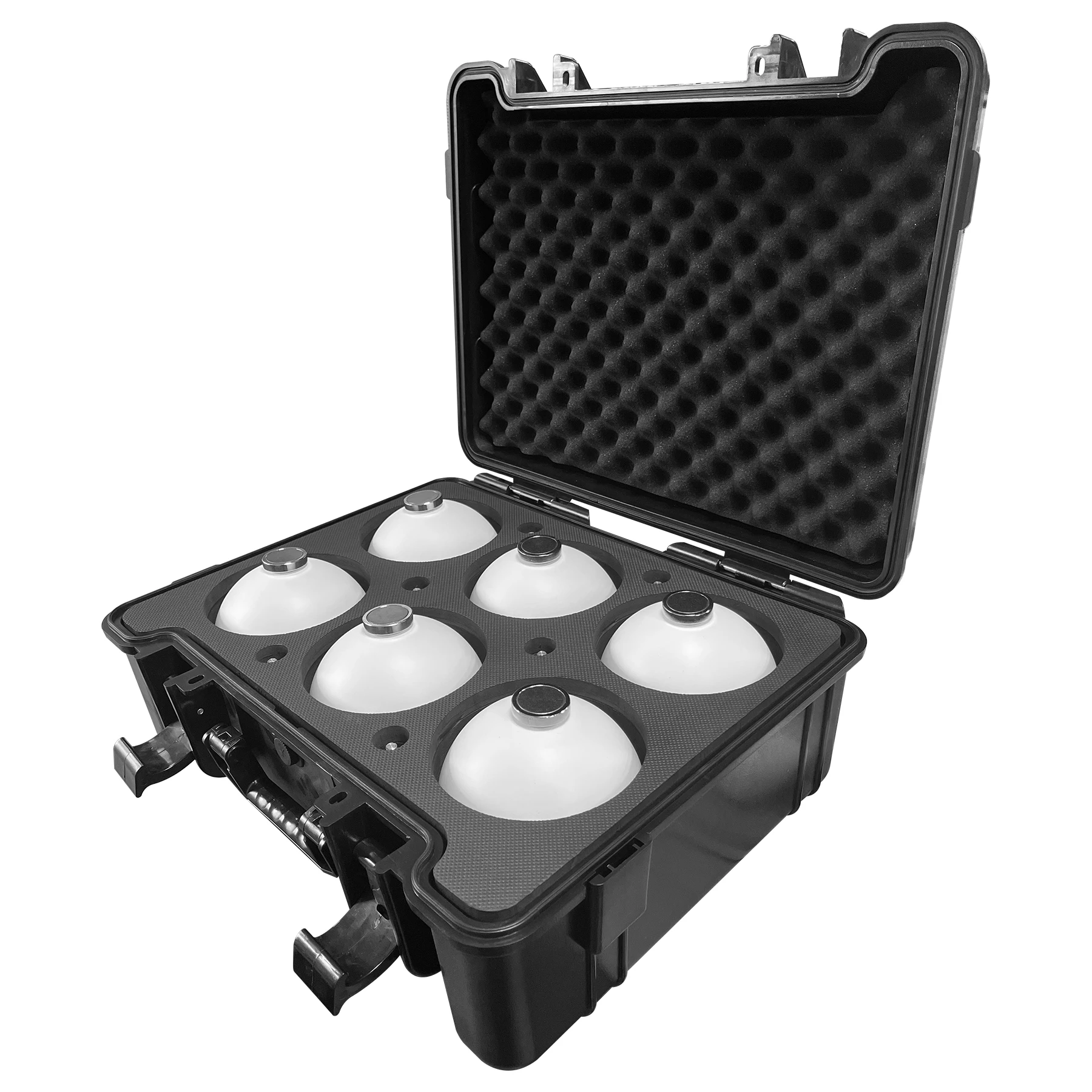 145mm Survey Target Balls with Aluminum Carrying Case 3D Laser Scanning Target Spheres with Magnetic Base Compatible with FARO