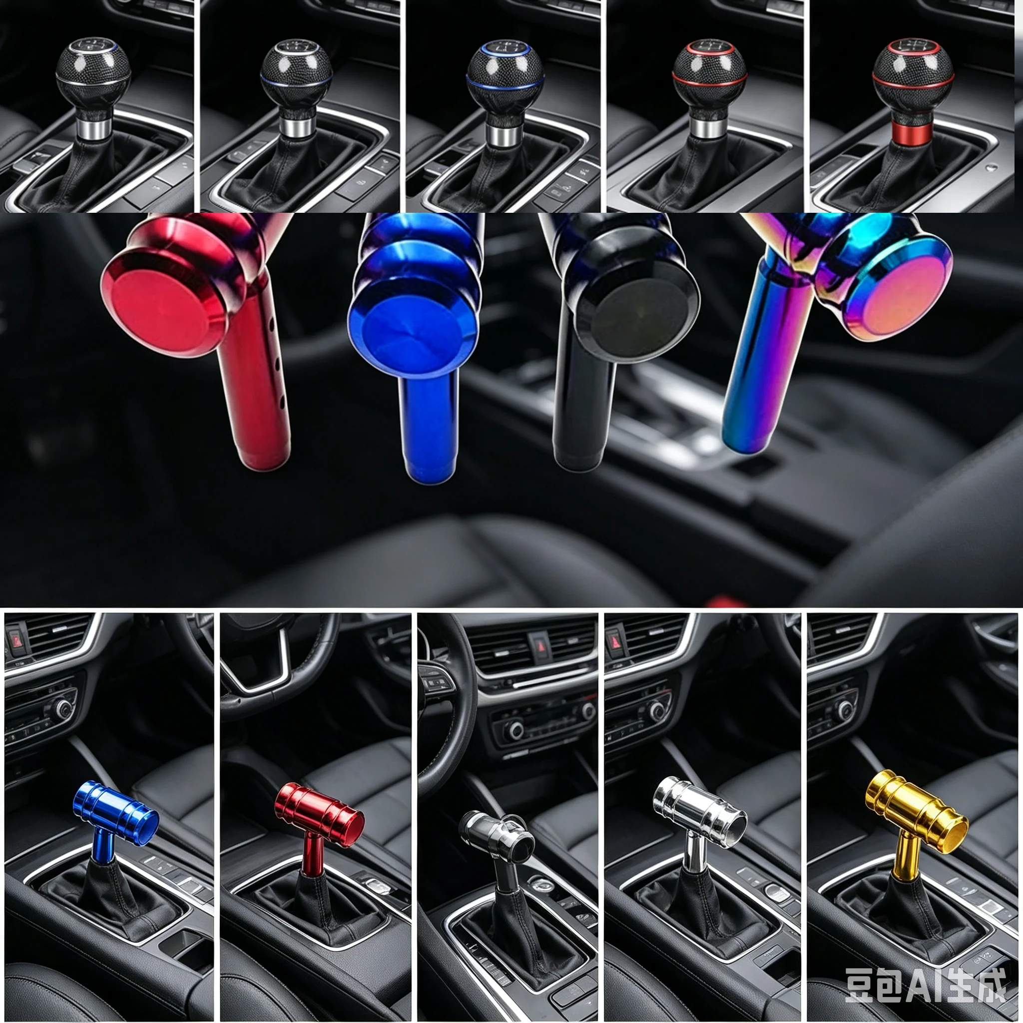 Car Automotive Metal Auto Manual Shift Knob Gear Shift Head Lever Steel Aircraft Joystick Style Gear Head Fit For Honda Toyota