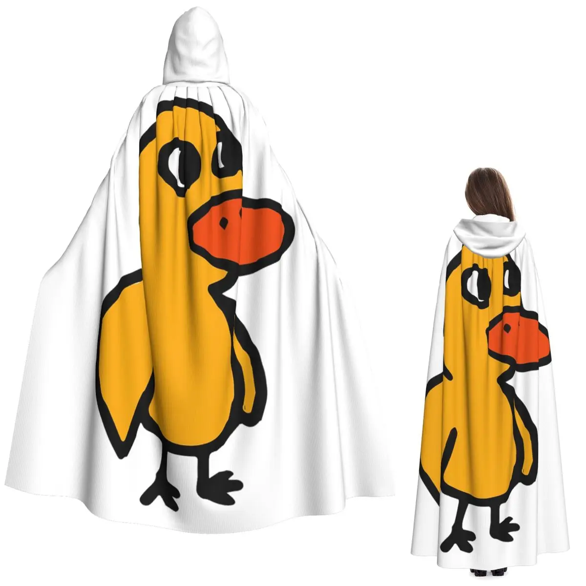 Got Any Grapes - The Duck Song Long Hooded Cloak Witch Medieval Costume Cosplay Cape HalloweenVampire Adult Unisex