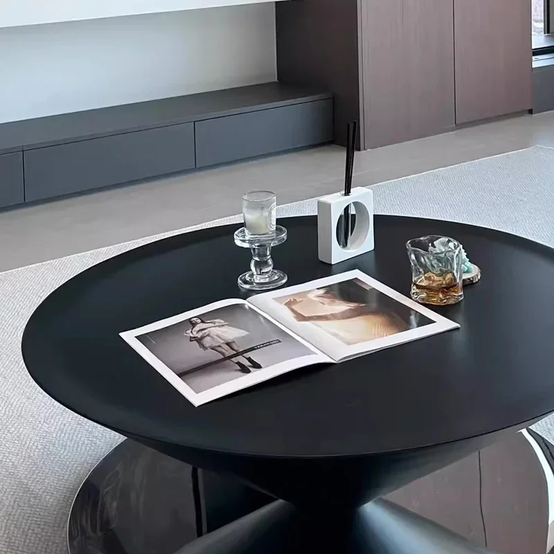 الحد الأدنى انتقائي طاولة القهوة جولة فريدة من نوعها العصرية طاولة القهوة لغرفة المعيشة الحديثة طاولة القهوة الصناعية أثاث المنزل