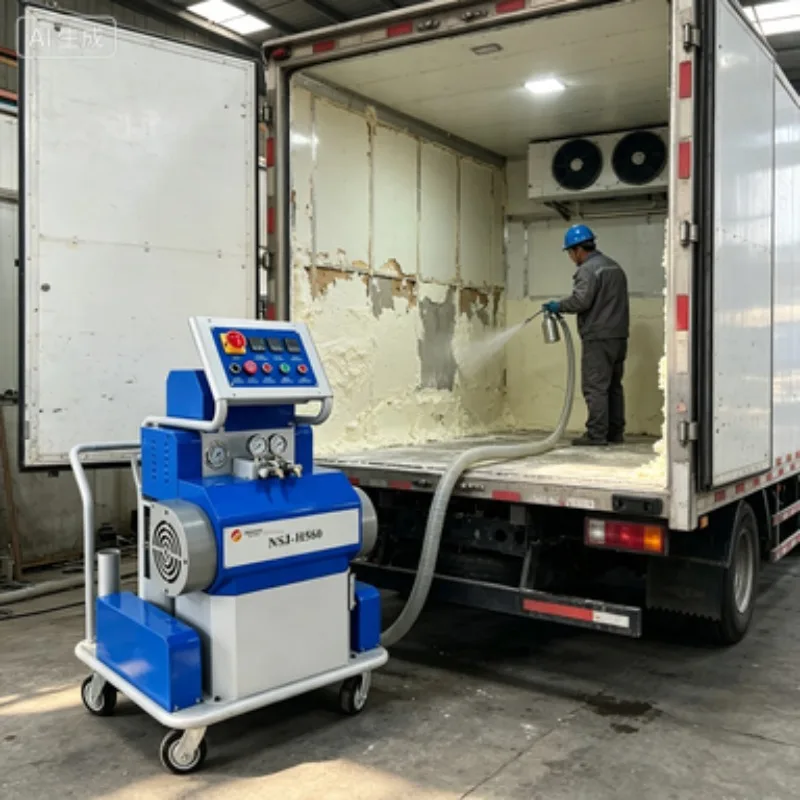 220V 2-Component Polyurethane PU Spray Foam Machine Heated Hose Air Purge System for Insulation