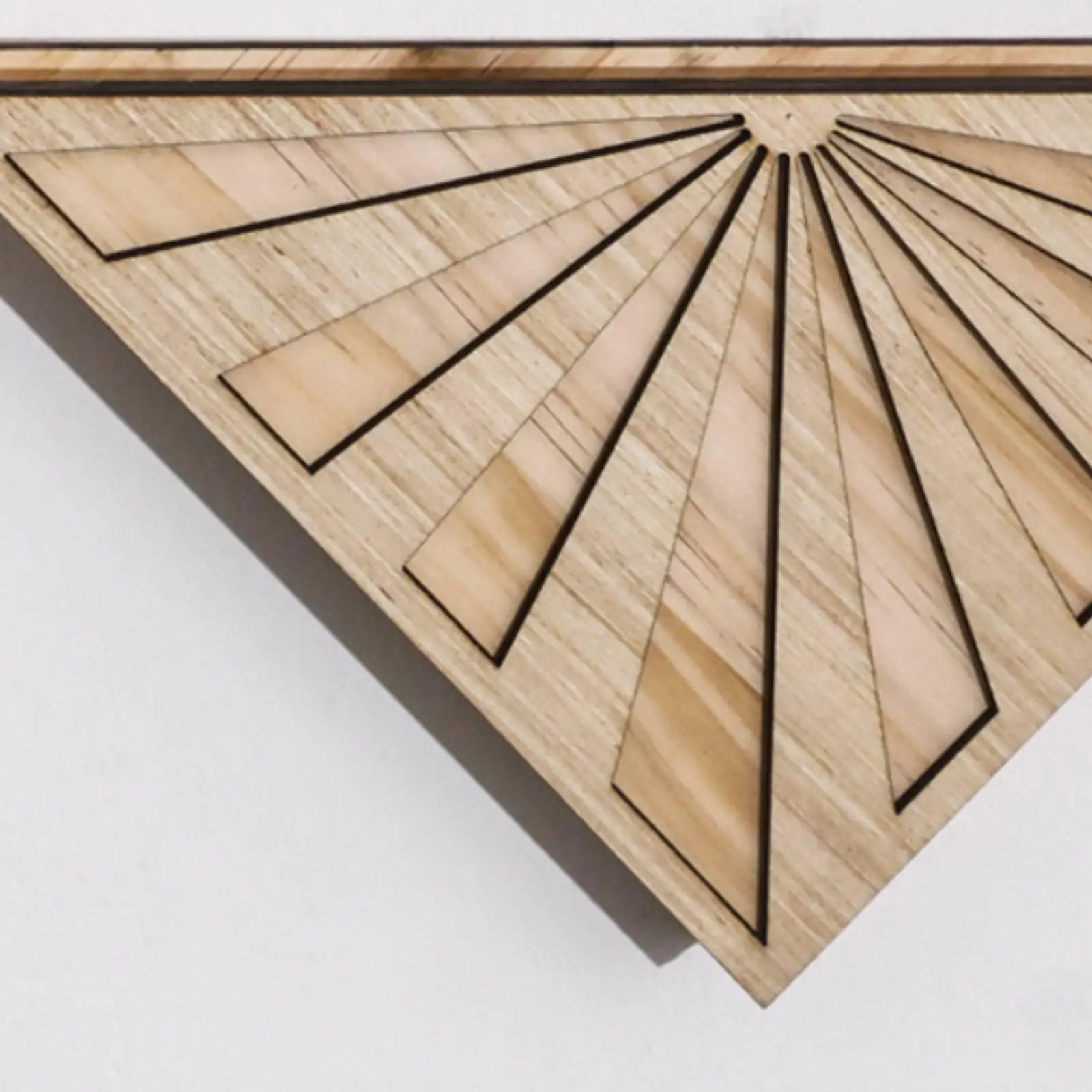 Triangle Wall Planter Creative Decor Geometric Wall Vase Wooden Planter for Plant Lovers, Living Room, Balcony, Entryway
