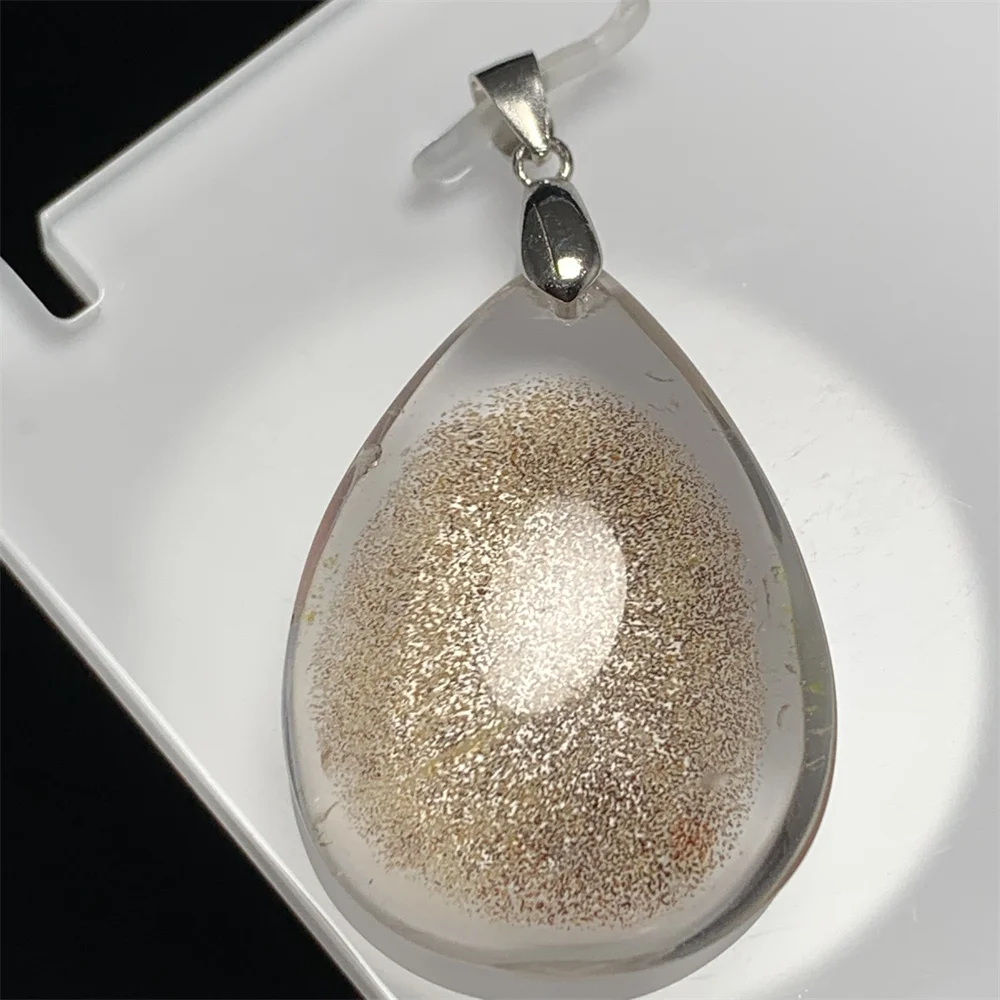 Massive Inclusion Natural Yellow Green Grey White Red Garden Quartz Pendants Women Water Drop Landscape Crystal Beads Phantom