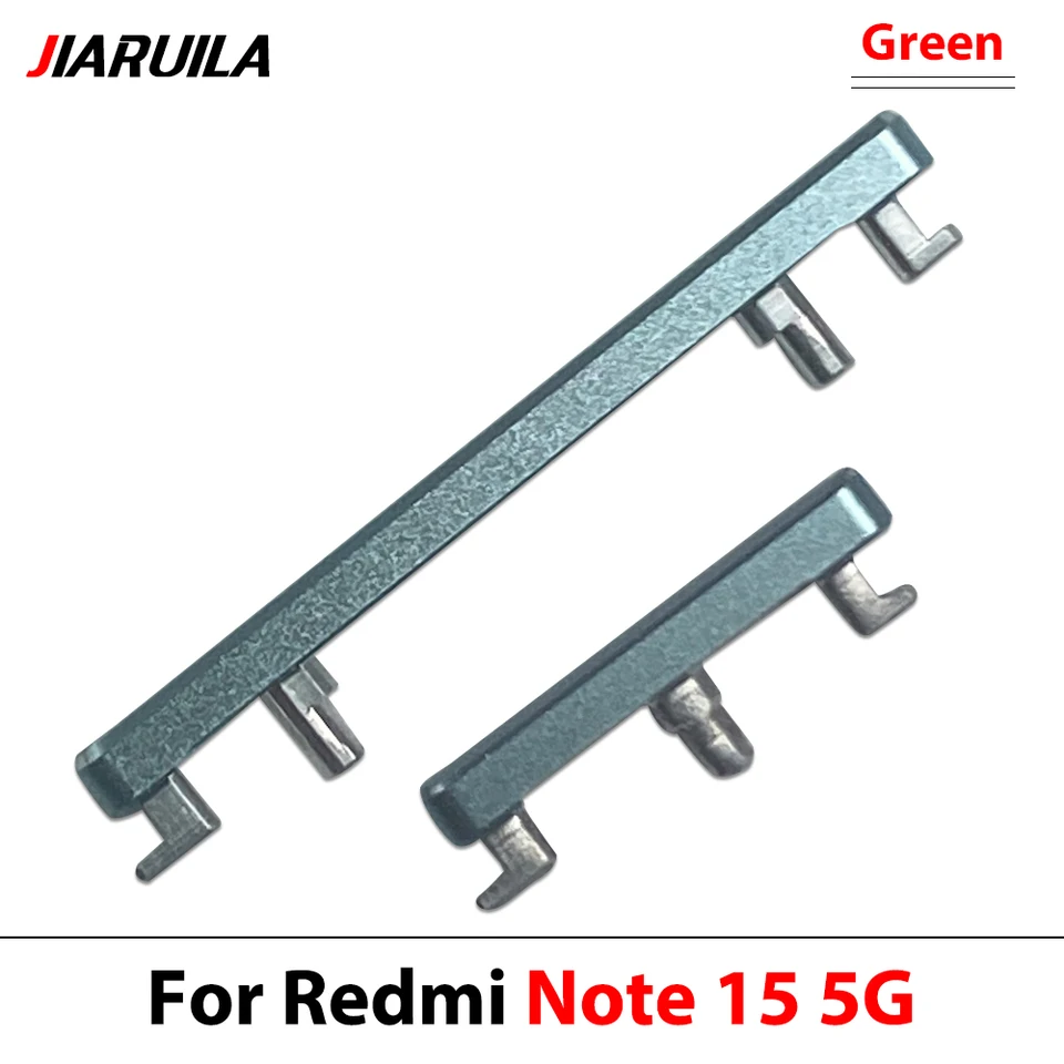 Botón lateral de volumen arriba/abajo para Xiaomi Redmi Note 15 Pro Plus Note 15 5G, botón de volumen y teclas laterales de encendido, piezas de repuesto 5