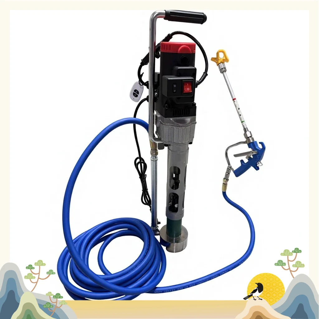 Portable High Pressure Sprayer, DIY Small Steel Cannon for Putty Waterproof Paint Cement, Multifunctional