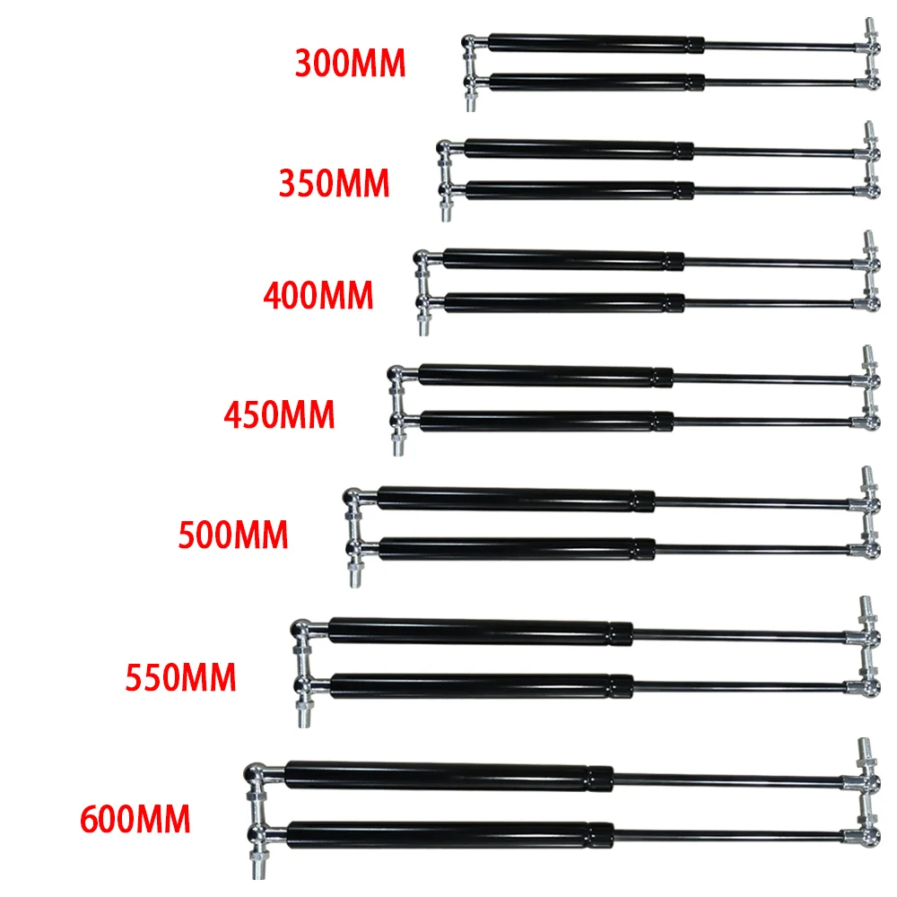 300MM 550MM Car Bonnet Gas Struts Strut 1200N Support Rods Universal Stainless Steel Spring Shock Lift Auto Accessories