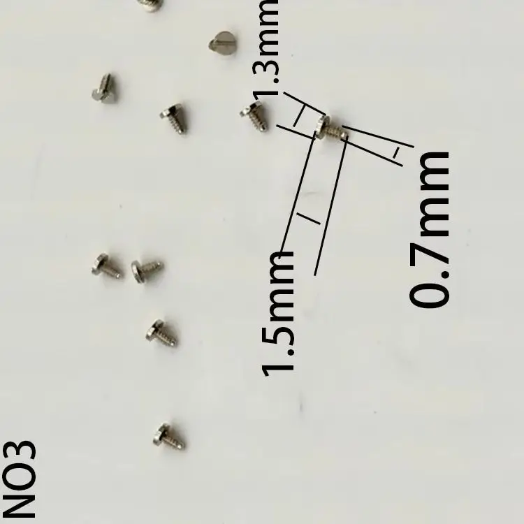 100pcs Watch movement movement screws upper plywood screws quartz movement screws quantity size purchase 10pcs