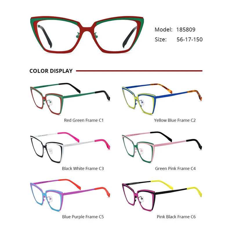 Chashma Pure Titanium Eyewear for Women Fashion Design Ultra Light Myopia Computer Reading Glasses Multifocal Transition Glasses