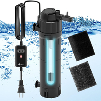 Fish Tank Filter Aquarium UV Sterilizing Filter Fish Tank 5-In-1 Silent Water Pump Aquarium Multi-function Cleaning Filter