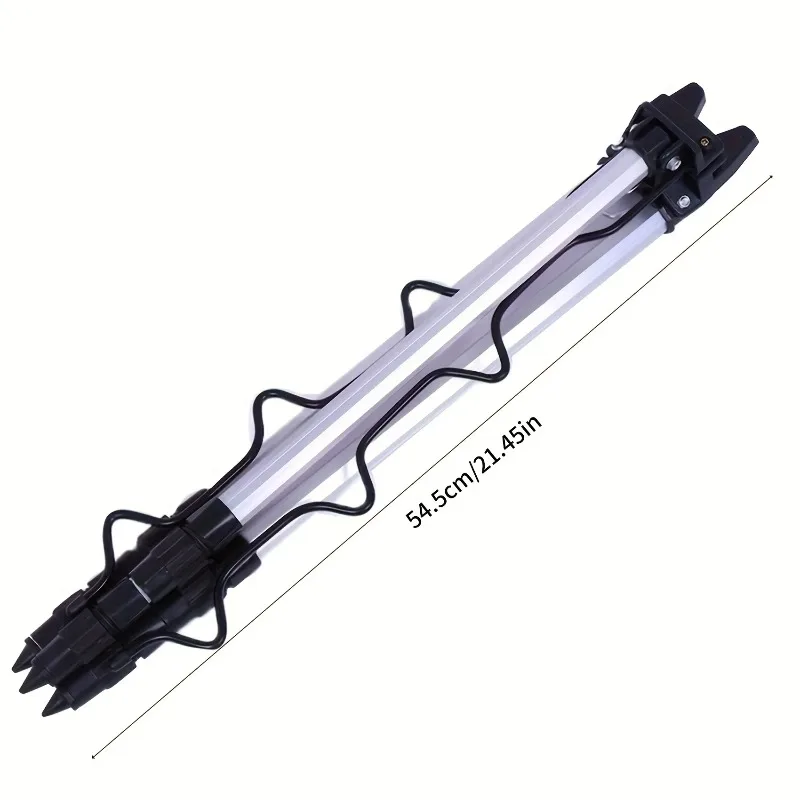 Fishing sea rod aluminum alloy ground insertion triangle bracket for long throw,extendable throwing rod, sea rod fishing bracket