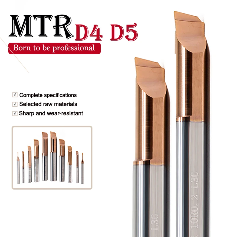 MTR D4 D5 Carbide Boring Tool Small Diameter Boring Tool Bar Inner Hole High Quality Lathe Tool Bar CNC
