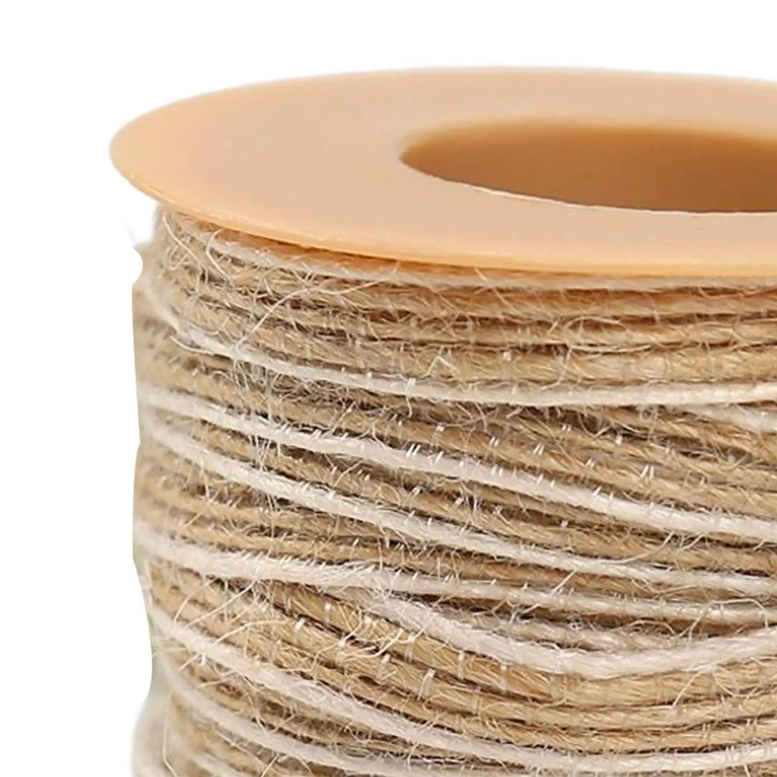 Jute Burlap Ribbon Gift Souvenir Decors Wedding , Length 10M