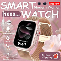 2025 New For HuaWei Smart Watch 1000mAh Long Battery Life For Men Women Fitness Sports BT Call Waterproof Full Touch Smart Watch