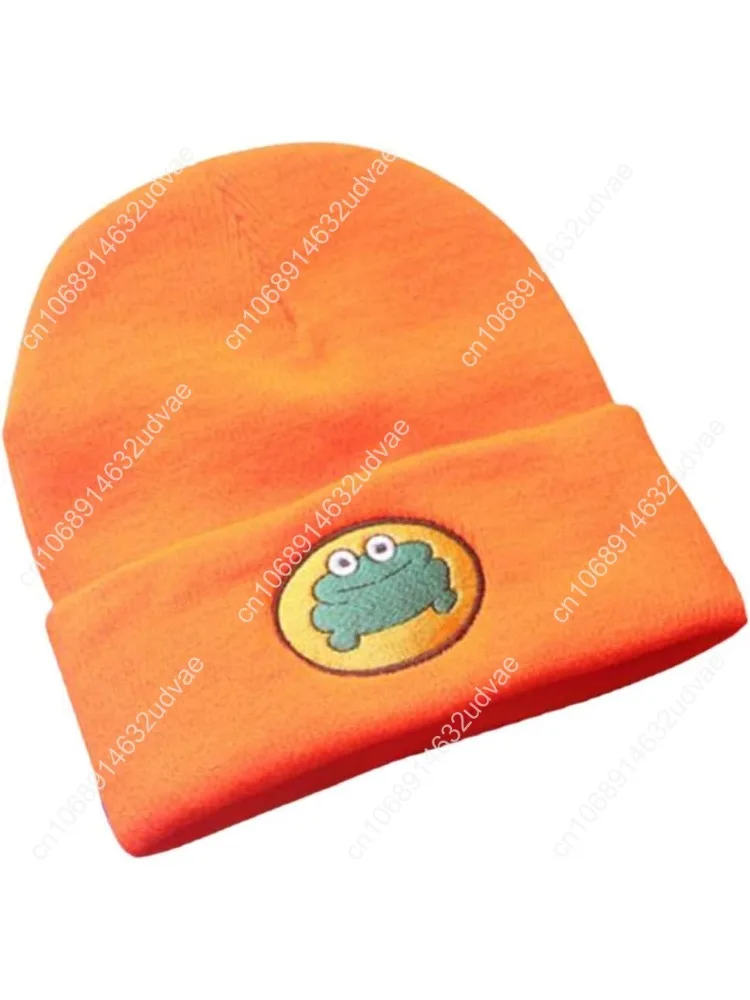 

Cute Cartoon TV Parappa Frog Knitted Beanie Hats Unisex