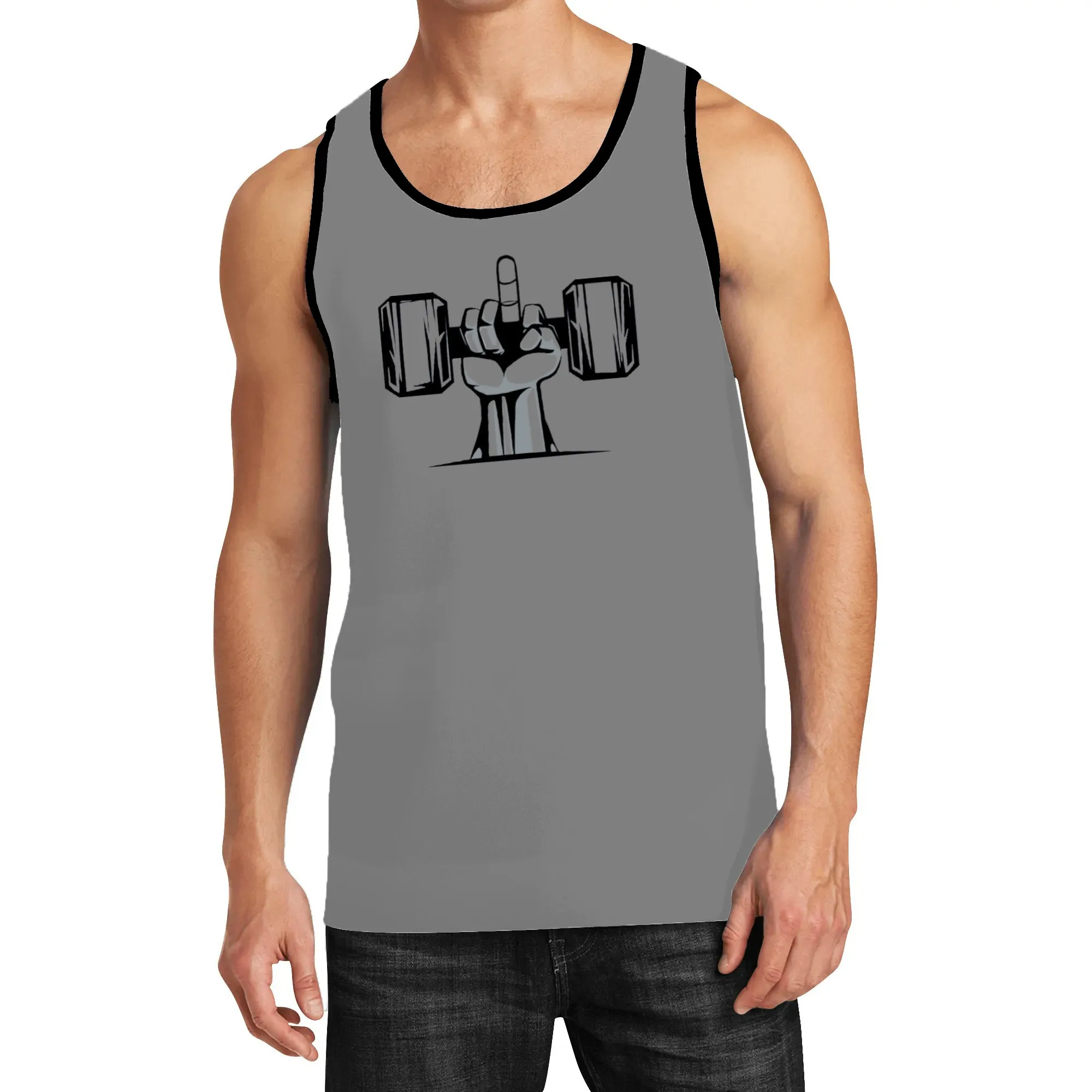 New Fun 3d Printed Vest Fashion Fun Sleeveless Adult Men Kids Casual Street Style Macho Fitness Thin T-shirt Summer Beach Top