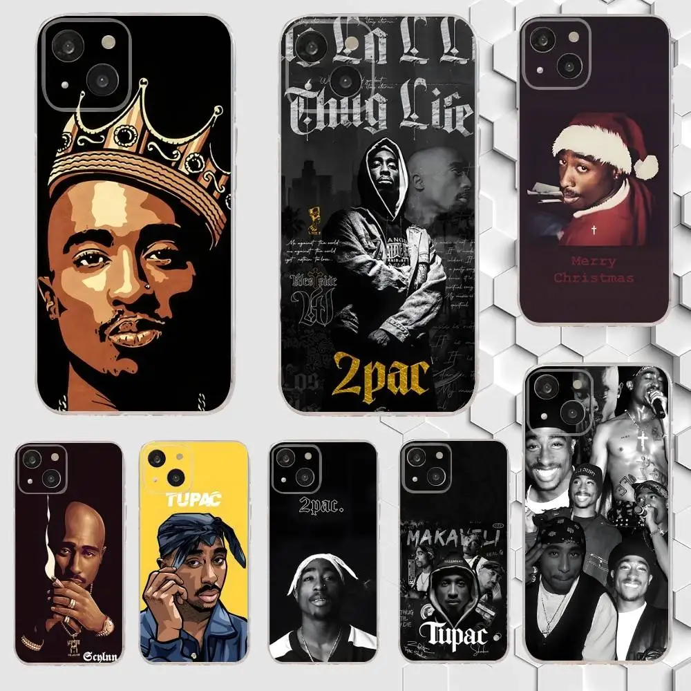 

Rapper 2pac Tupac Phone Case For iPhone 17,16,15,14,13,12,11 Plus,Pro,Max,Air,XR,XS,X,7,8 Plus,SE,Mini Transparent Soft